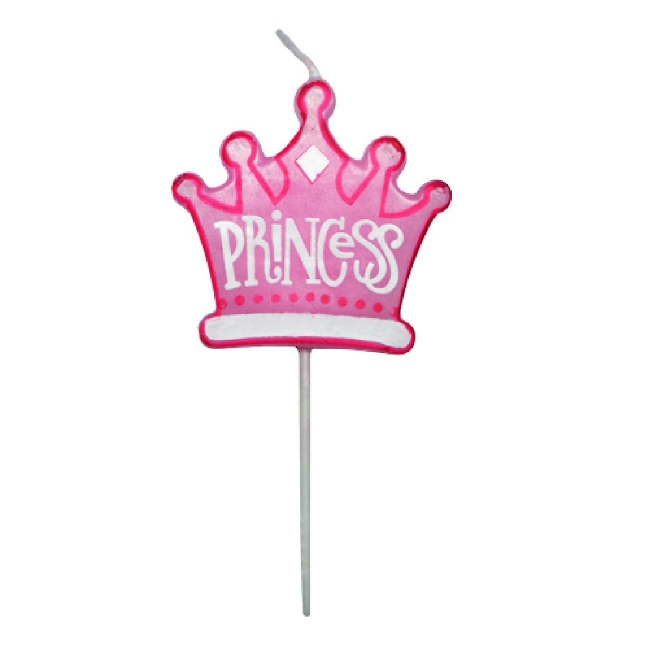 Tårtljus Princess Krona Rosa