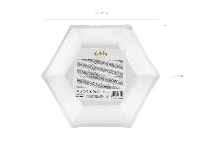 Papperstallrikar 40th Birthday Guld Metallic