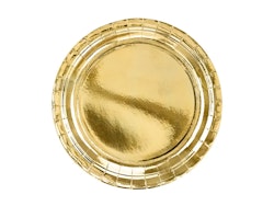 Papperstallrikar Guld Metallic 23cm