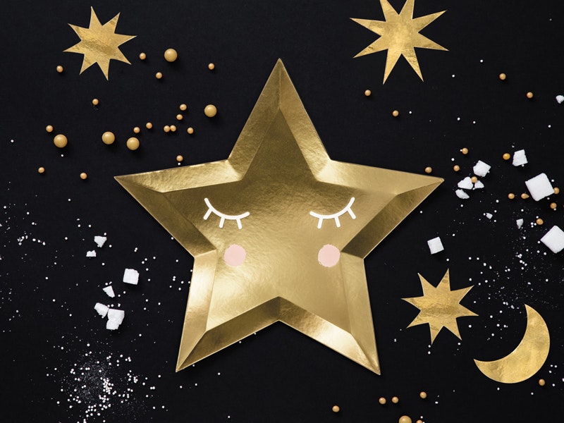 Papperstallrikar Star Guld Metallic