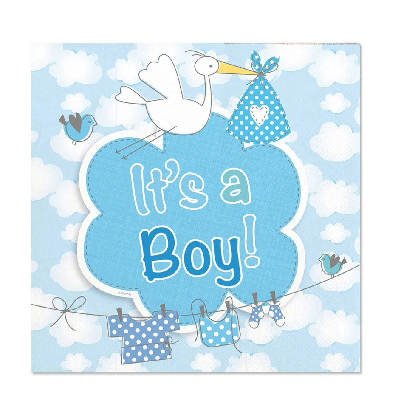 Pappersservetter Babyshower Boy / Girl