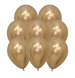 Latexballonger Krom Guld 30cm 10-pack