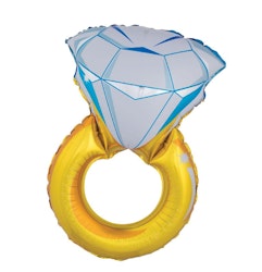 Folieballong Wedding Ring Guld 103cm