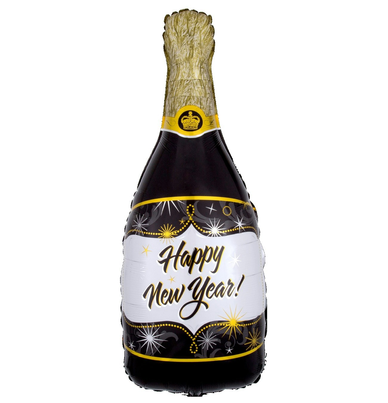 Folieballong Champagneflaska New Year 91cm