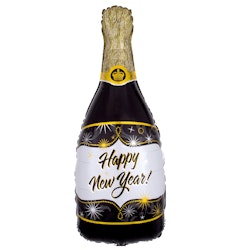 Folieballong Champagneflaska New Year 91cm