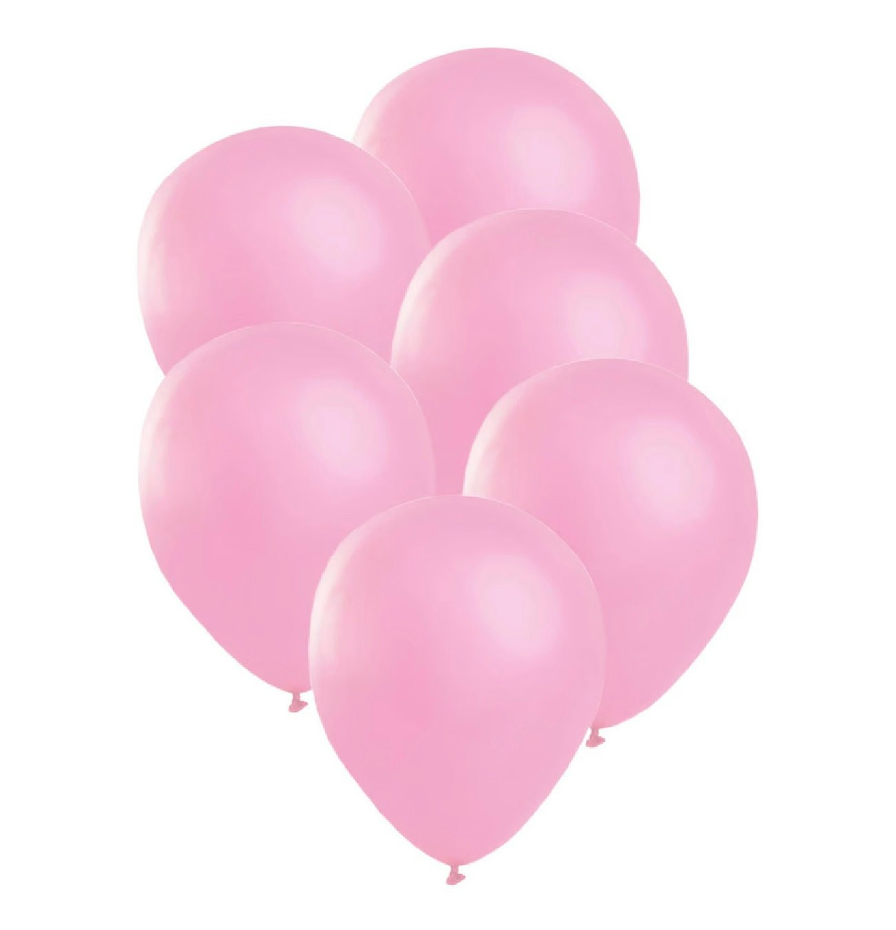 Latexballonger Satin Rosa 6-pack