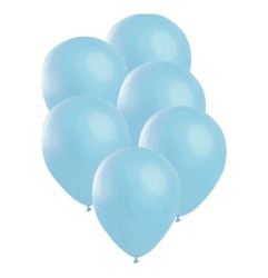 Latexballonger Satin Blå 6-pack