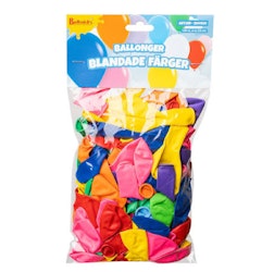 Latexballonger Flerfärgade 100-pack