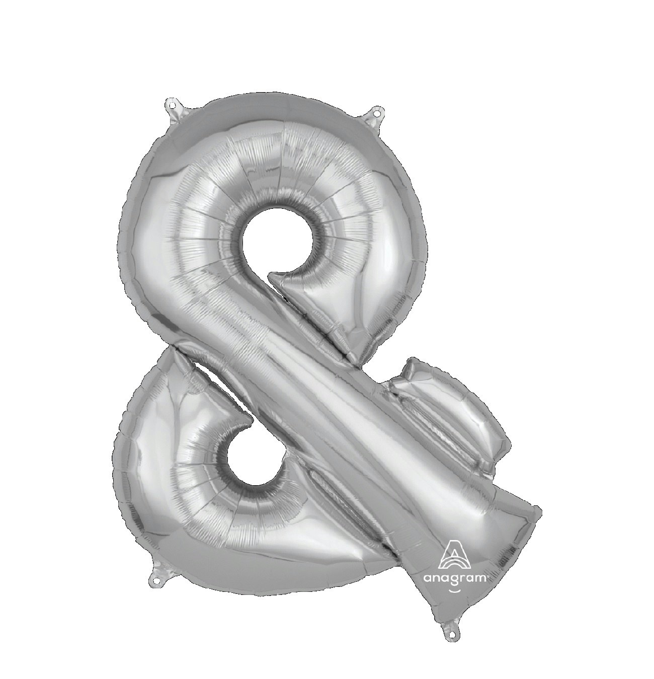 Teckenballong Folie & Silver 96cm