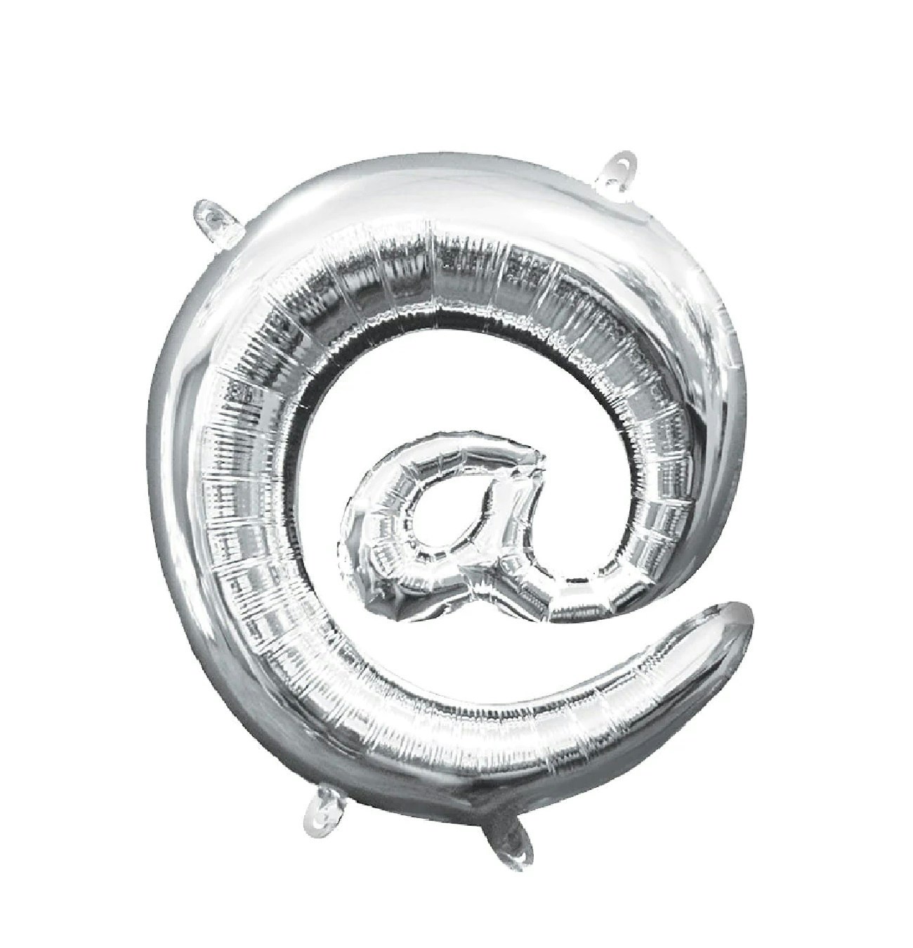 Teckenballong Folie @ Snabel A Silver 81cm