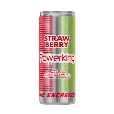 Powerking Strawberry Energidryck 250ml