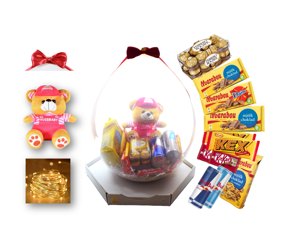 Presentfyllda Ballonger Alla Hjärtans Dag - Standard