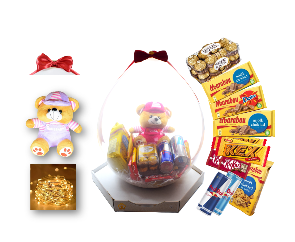 Presentfyllda Ballonger Alla Hjärtans Dag - Standard