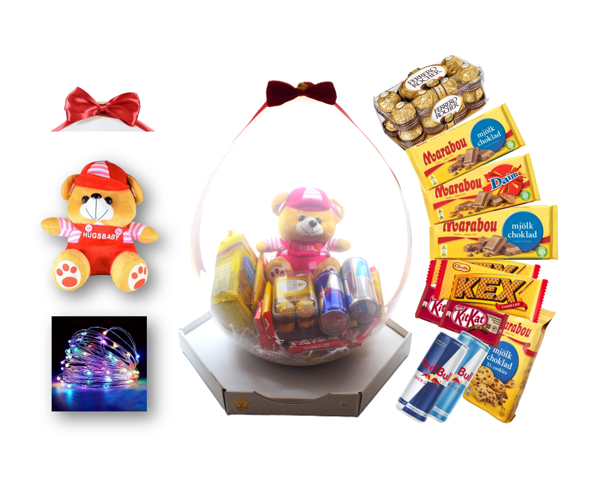 Presentfyllda Ballonger Alla Hjärtans Dag - Standard