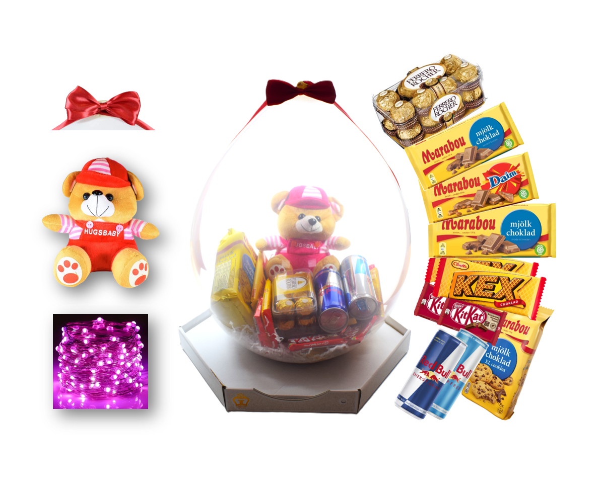 Presentfyllda Ballonger Alla Hjärtans Dag - Standard