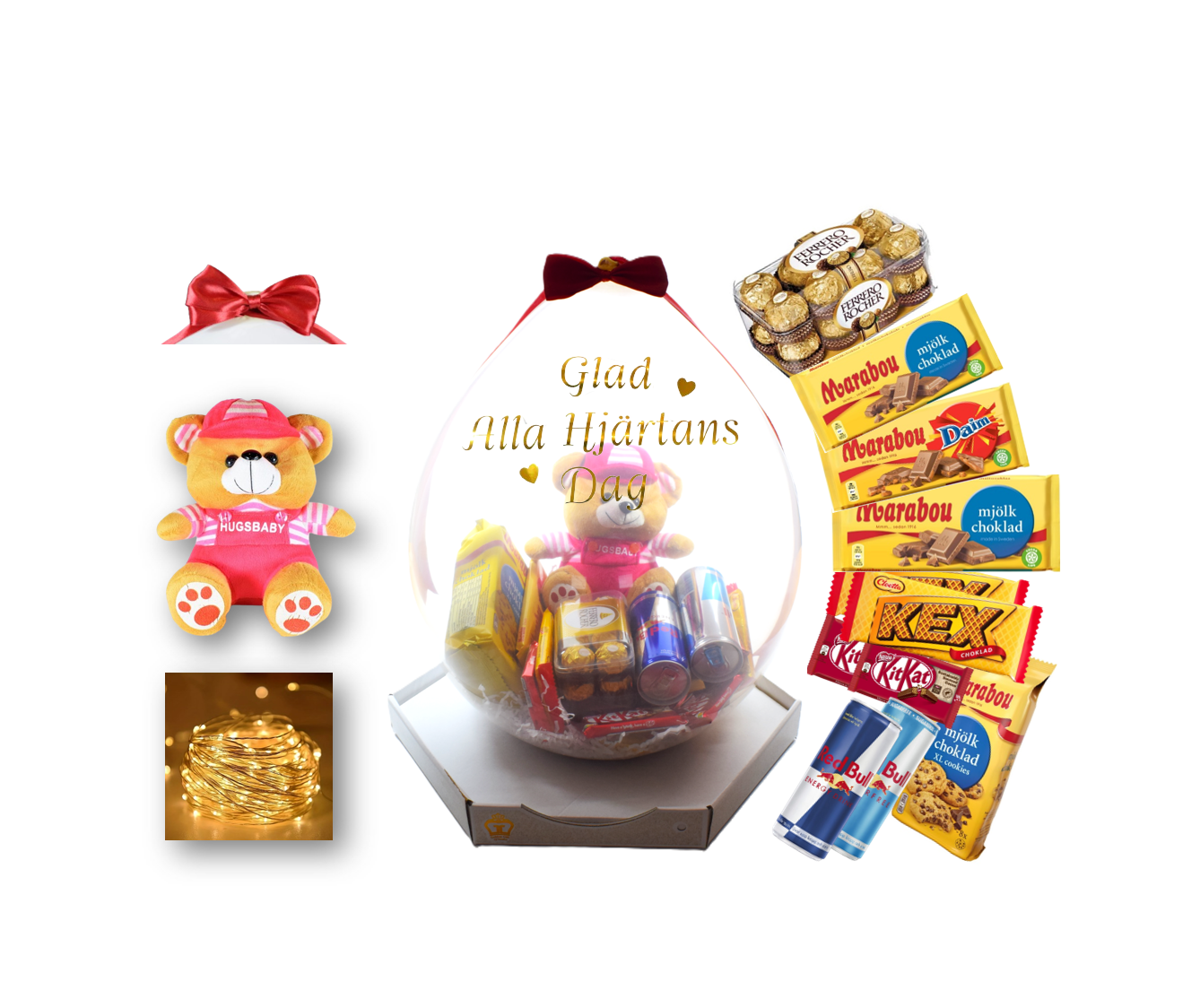 Presentfyllda Ballonger Alla Hjärtans Dag - Standard