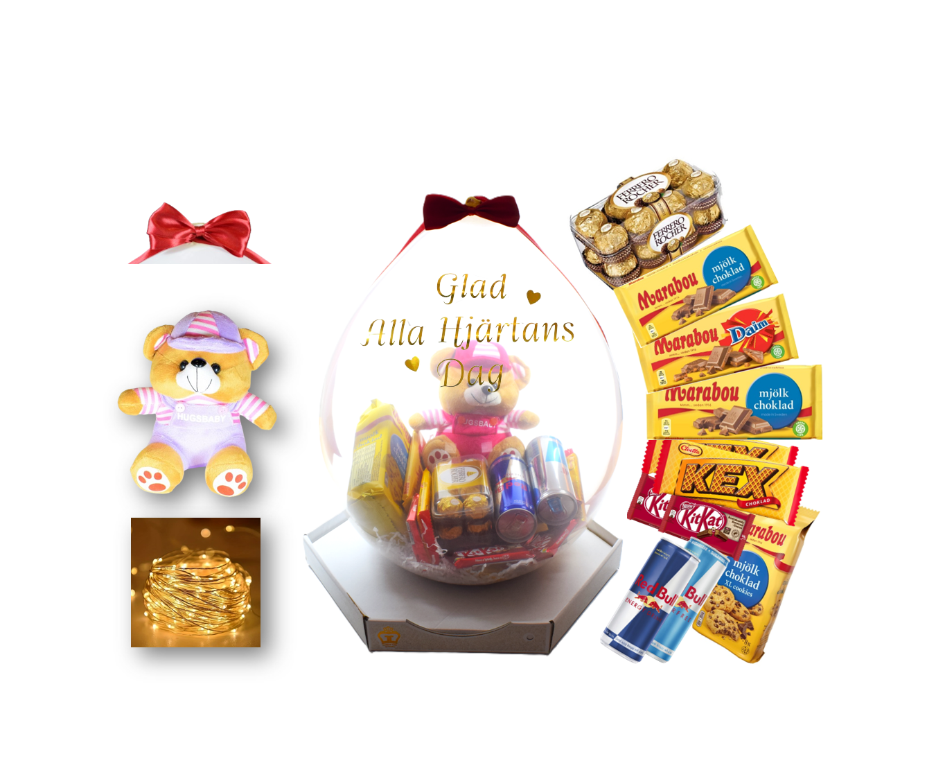 Presentfyllda Ballonger Alla Hjärtans Dag - Standard