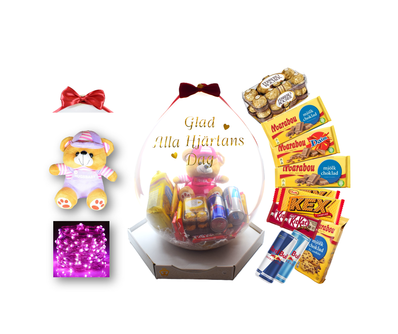 Presentfyllda Ballonger Alla Hjärtans Dag - Standard