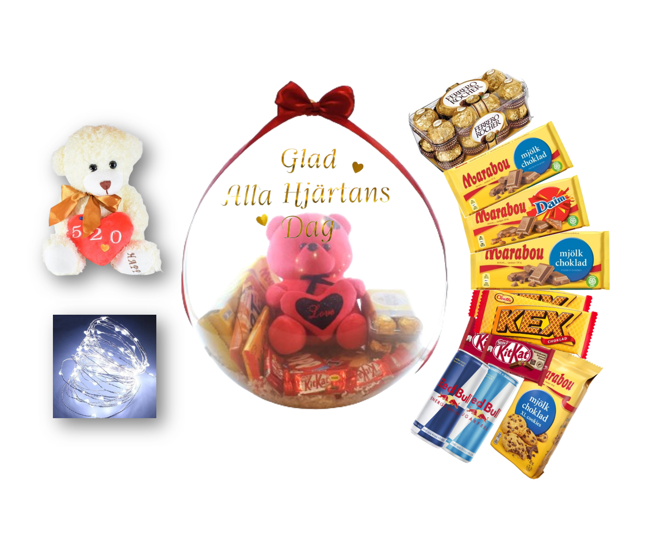 Presentfyllda Ballonger Alla Hjärtans Dag - Exklusiv