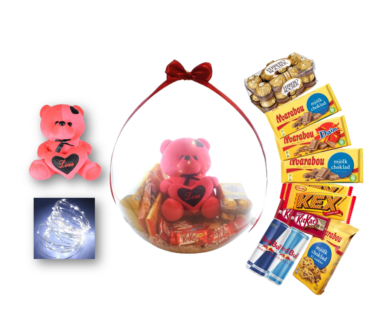 Presentfyllda Ballonger Alla Hjärtans Dag - Exklusiv