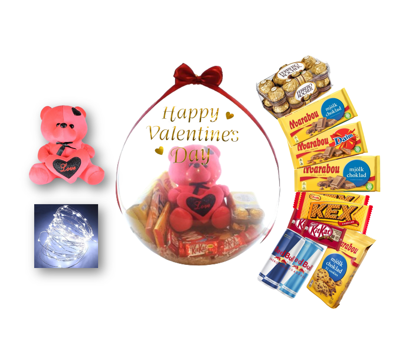 Presentfyllda Ballonger Alla Hjärtans Dag - Exklusiv