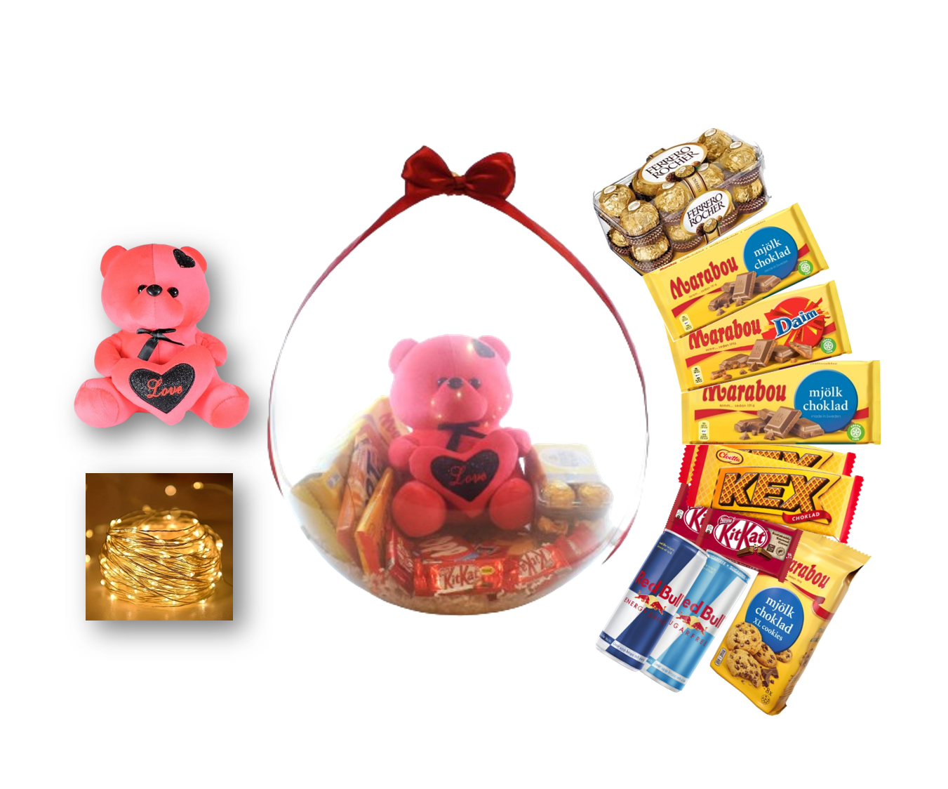 Presentfyllda Ballonger Alla Hjärtans Dag - Exklusiv