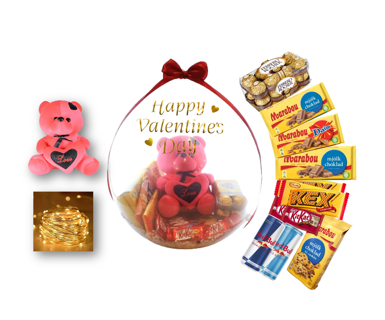 Presentfyllda Ballonger Alla Hjärtans Dag - Exklusiv