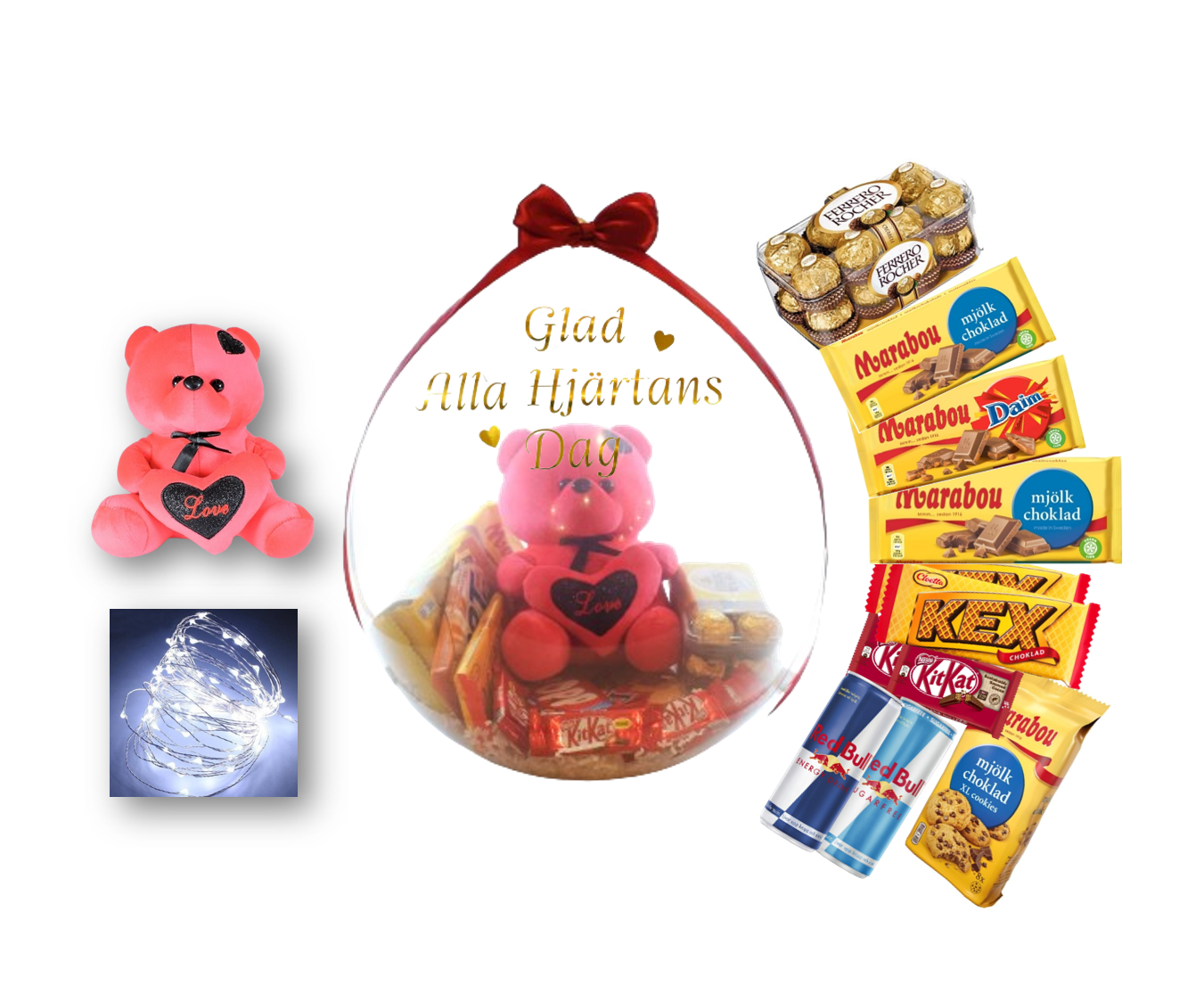Presentfyllda Ballonger Alla Hjärtans Dag - Exklusiv