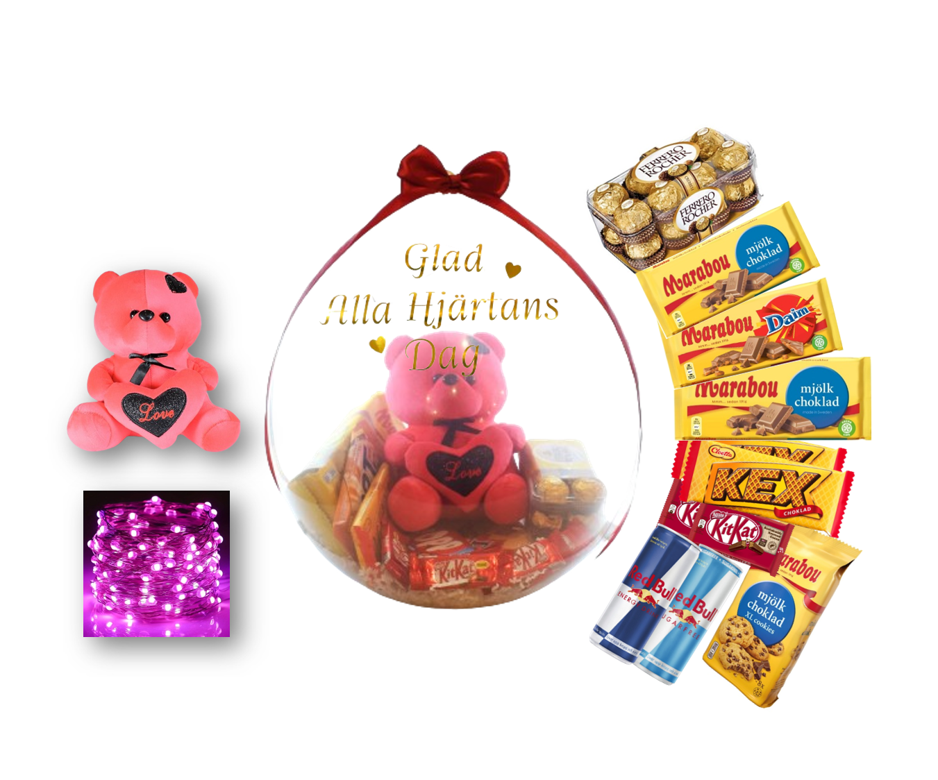 Presentfyllda Ballonger Alla Hjärtans Dag - Exklusiv