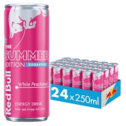 Red Bull White Peach Energidryck 250ml 24-pack