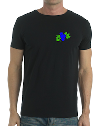 T-shirt med blåbärstryck
