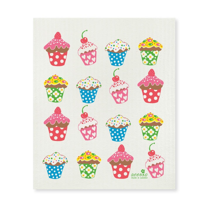Dishcloth - Cupcakes