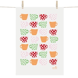 Tea towel - Fika, cups