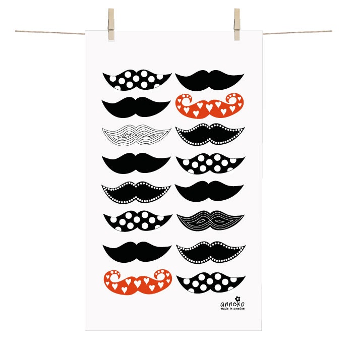 Terry towel - Mustache