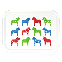 Tray - Dala horses