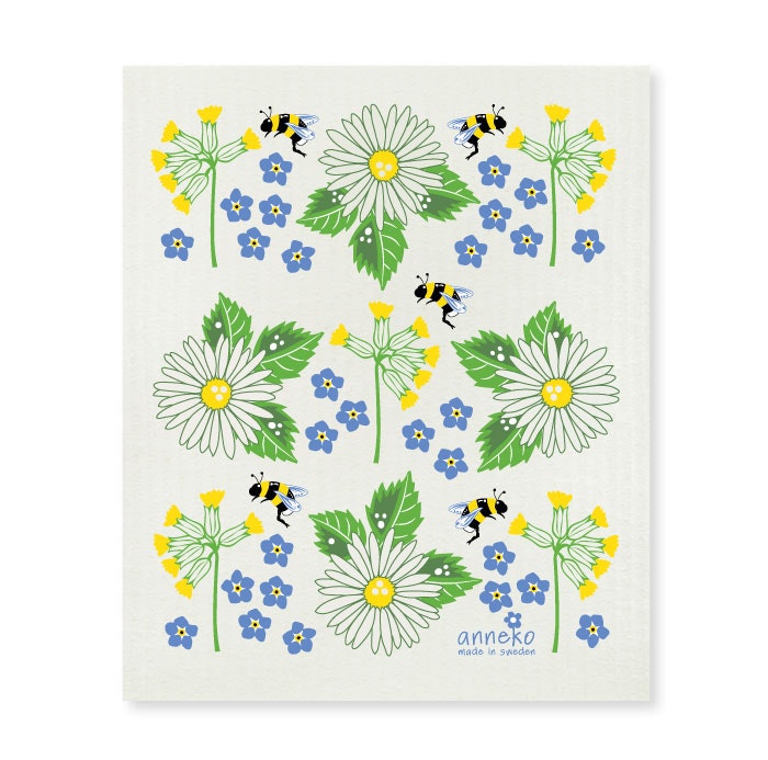 Dishcloth - Summer flowers