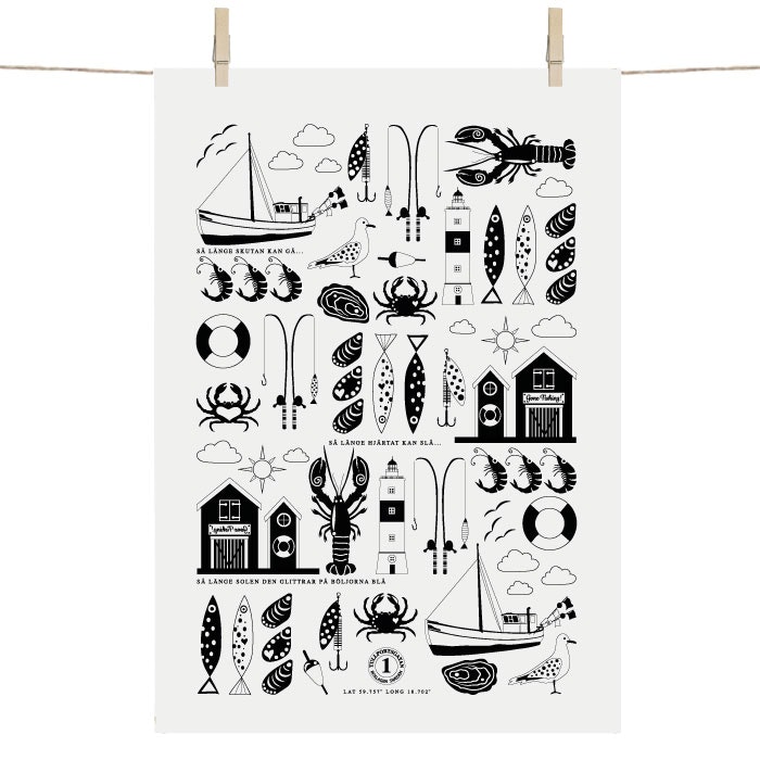 Tea towel - Gone fishing