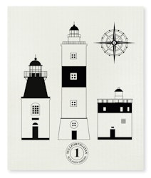 Dishcloth - Lighthouses