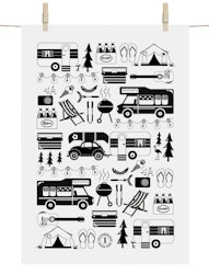 Tea towel - Camping