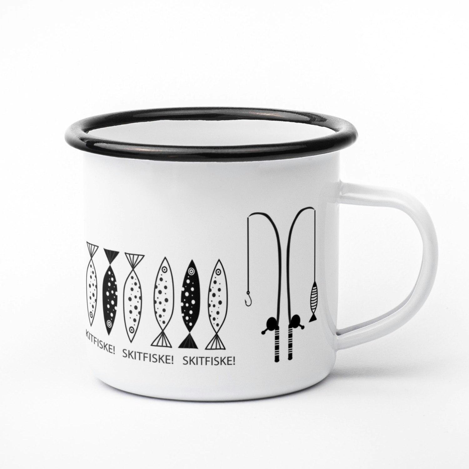 Designmugg - Skitfiske