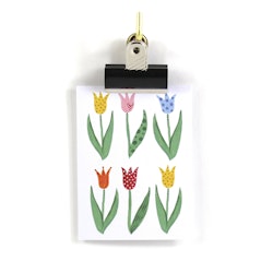Små kort utan kuvert - Tulpaner