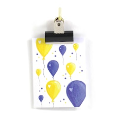 Små kort utan kuvert - Partyballonger