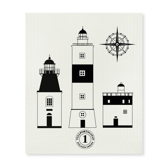 Dishcloth - Lighthouses