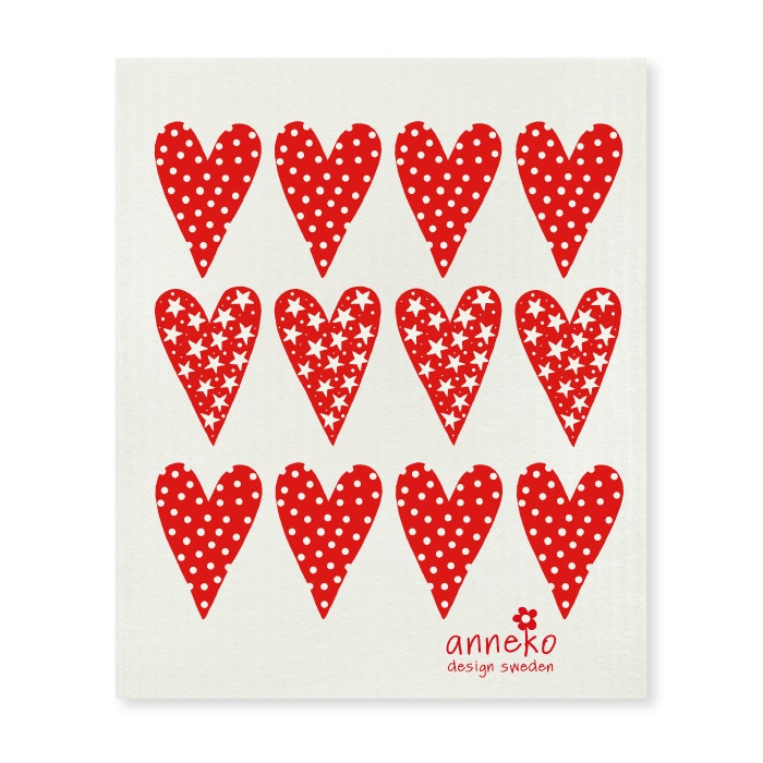 Dishcloth - Hearts