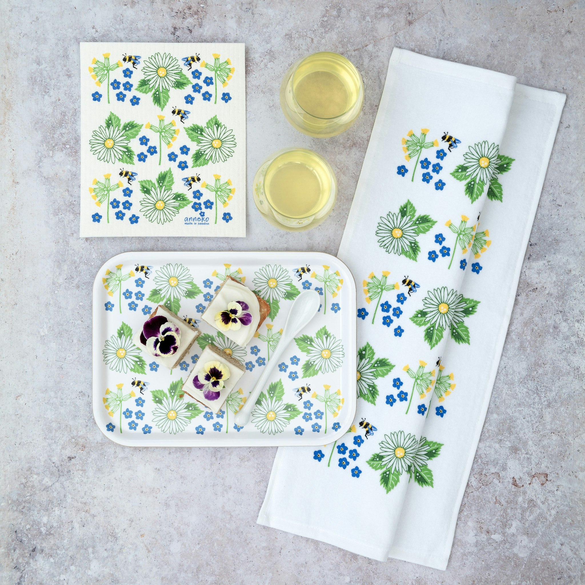 Tray - Summer flowers