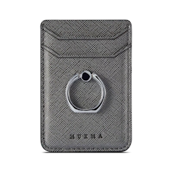Card holder Mobile with Ring Self-adhesive Black RFID Muxma
