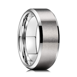 Ring Herr Grov Elegant Stainless Steel Silver