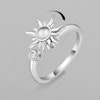 Anti Stress Ring Sterling Silver S925 Roterande Spinner