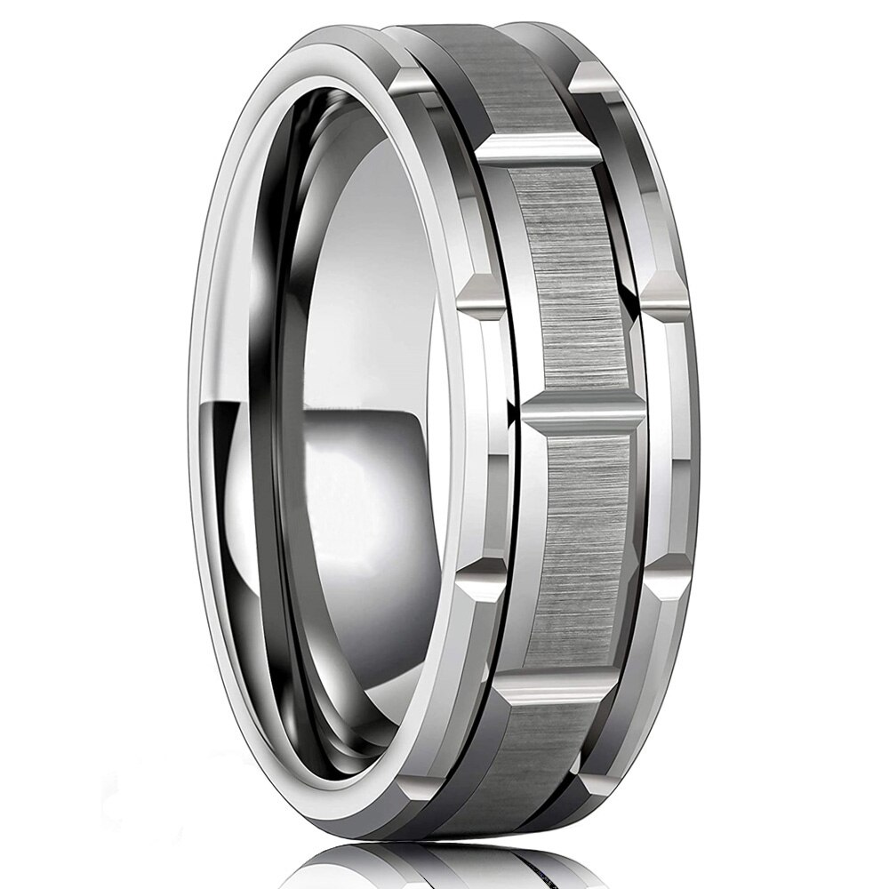 Ring Herr Grov Fasad Kant Stainless Steel Silver