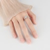 Anti Stress Ring Sterling Silver S925 Roterande Spinner